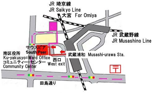 武蔵浦和コミセン地図